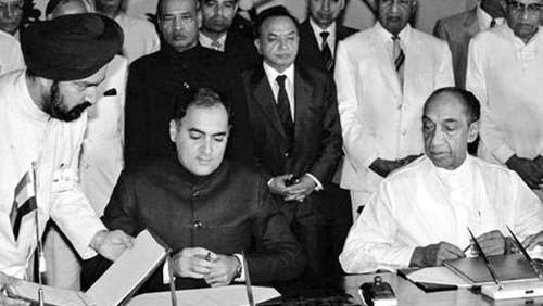 राजीव गांधी और जे जयवर्धने