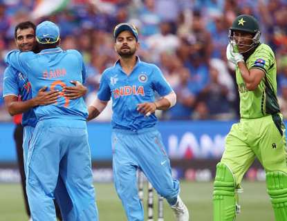 विश्वकप में भारत के हाथों पाकिस्तान की हार का सिलसिला बरकरार है विश्वकप में भारत के हाथों पाकिस्तान की हार का सिलसिला बरकरार है